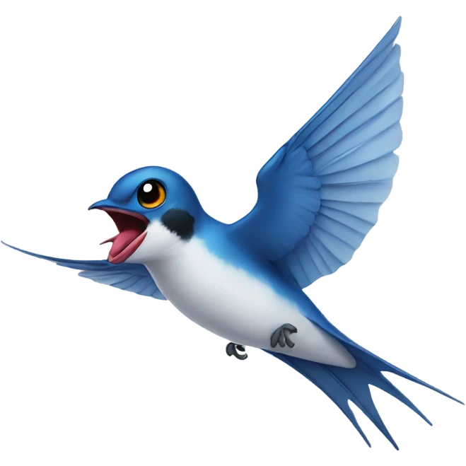 Flying swallow emoji