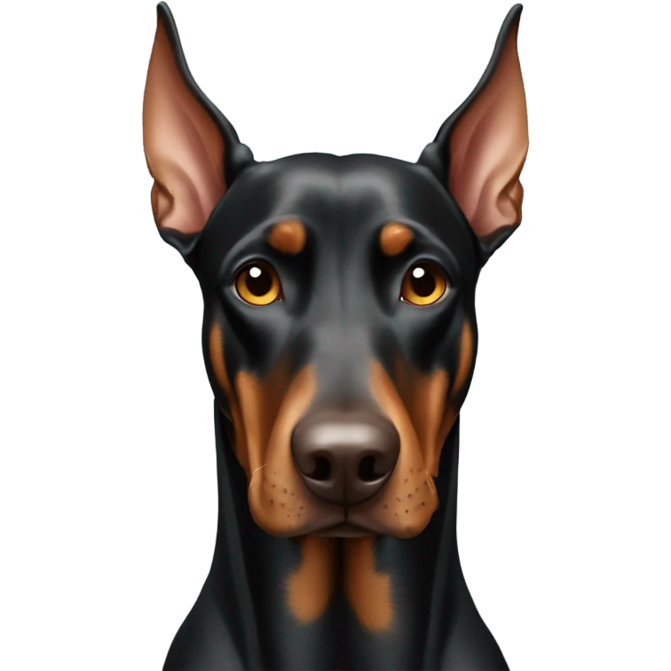Doberman sending kisses emoji