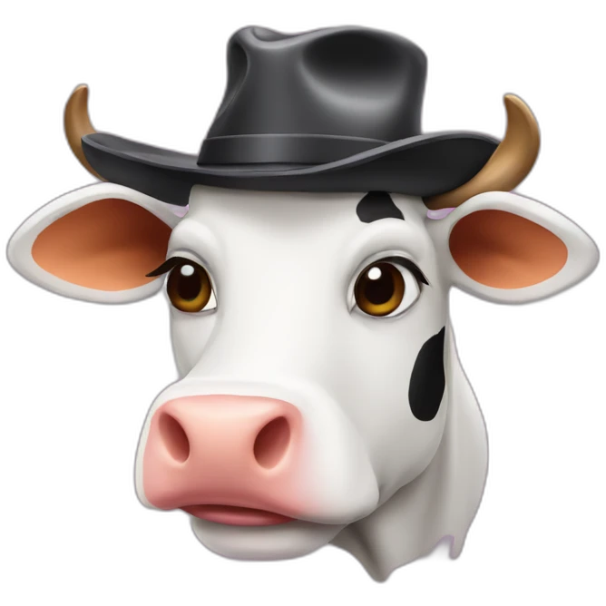 cow with hat emoji