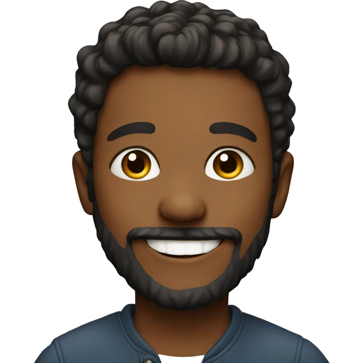 smiling boy with beard emoji
