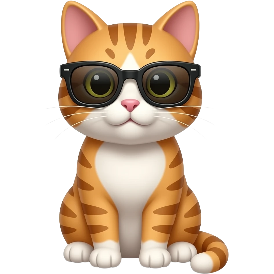 Cat wearing sunglasses emoji