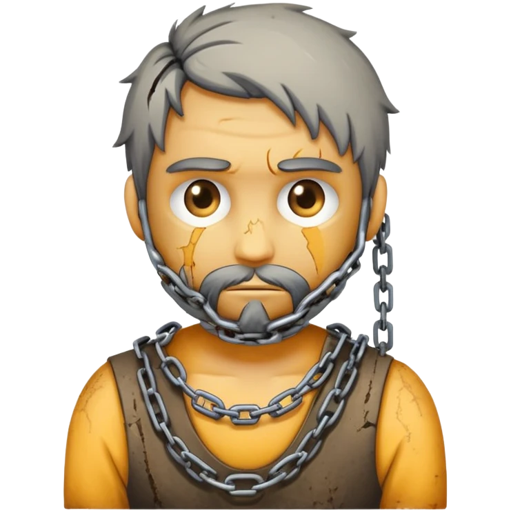 Working ball and chain  emoji