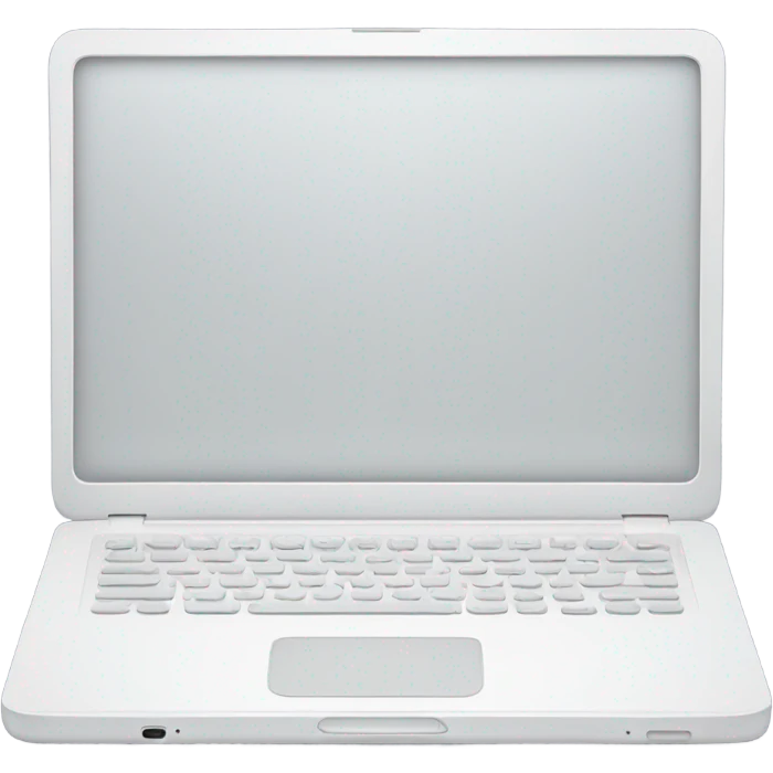 white laptop emoji
