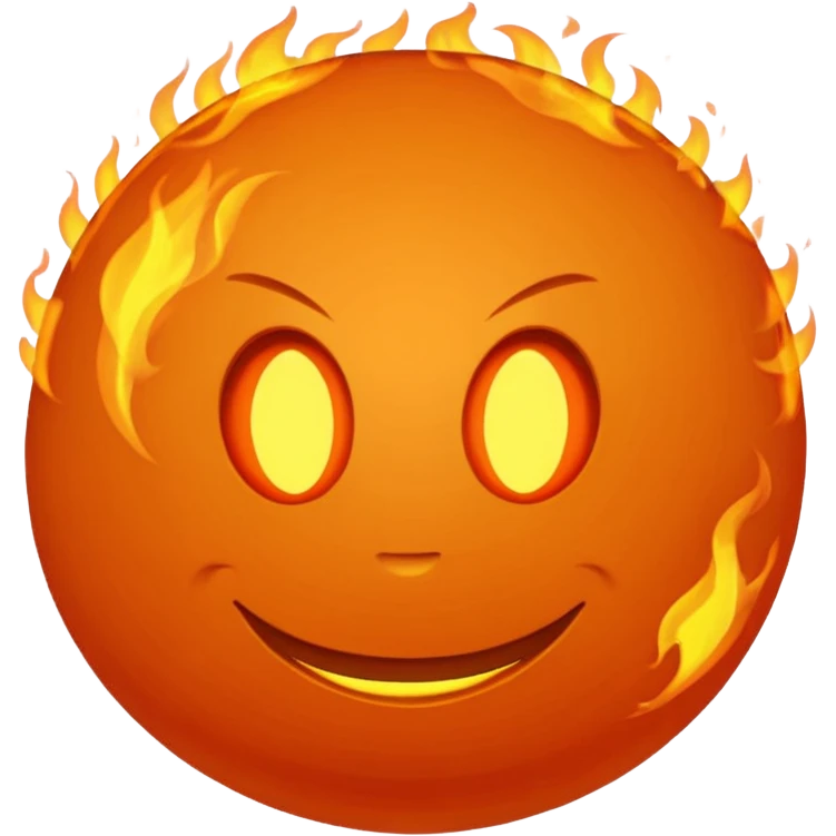 fireballs no face emoji