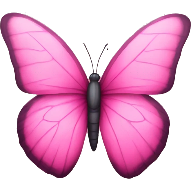 pink butterfly emoji