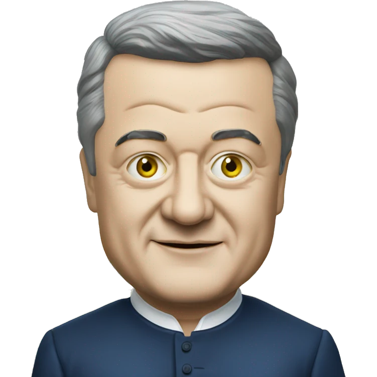 poroshenko and Ukrainian flag emoji