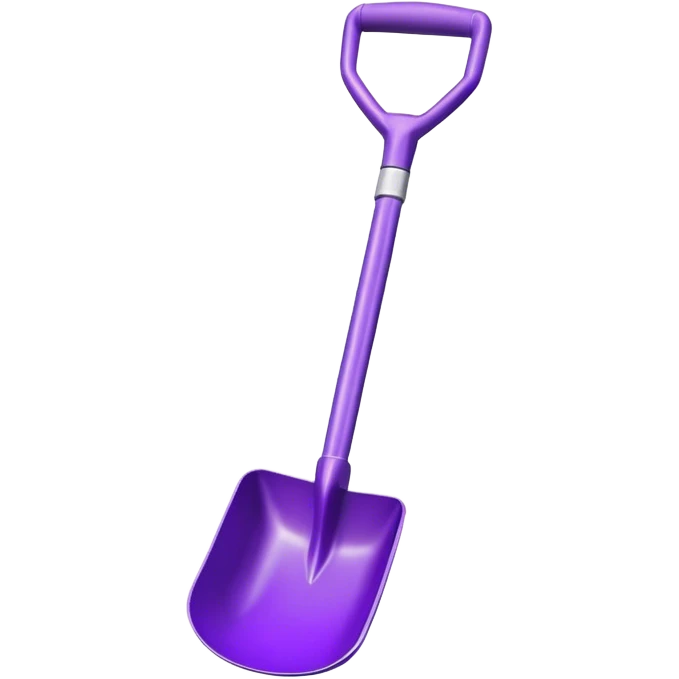 purple shovel emoji