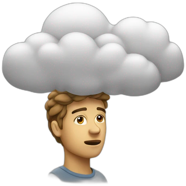 thinking cloud emoji