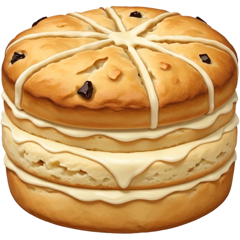 just one scone, with no layers in the middle emoji