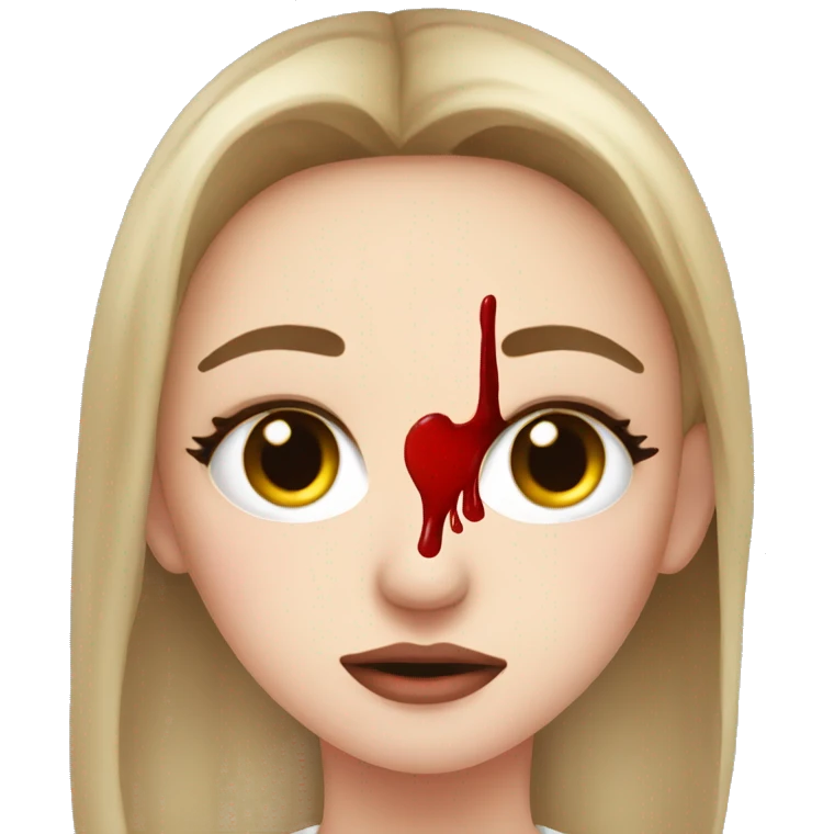 Nose bleed lover girl emoji