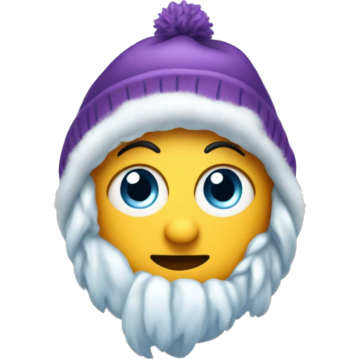 eyeroll with winter cap emoji