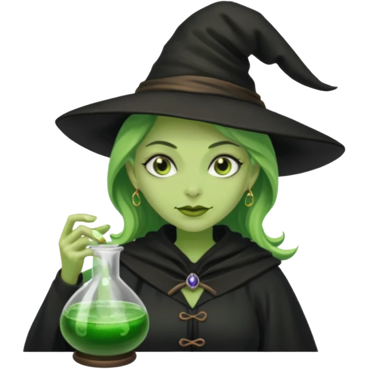 green witch cooking potion emoji