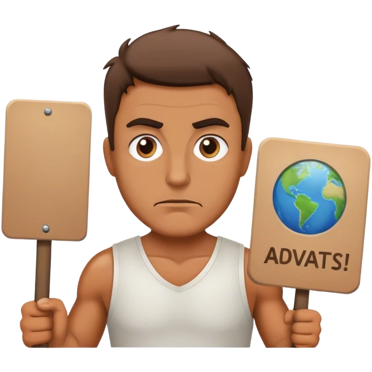 climate activist climate activist man emoji