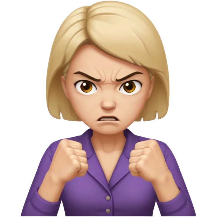 very angry woman emoji