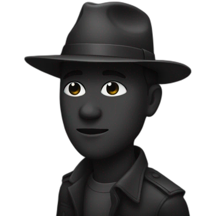 Noir dans un champ emoji