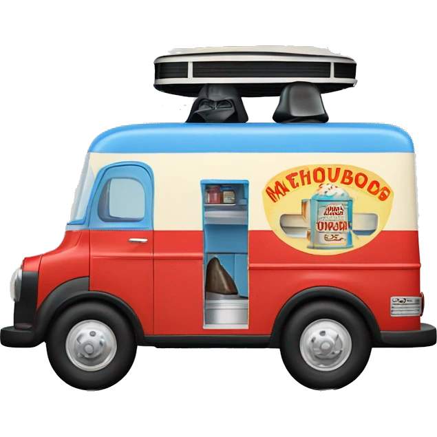 Matchbox ice cream van 1957. Darth Vader  emoji
