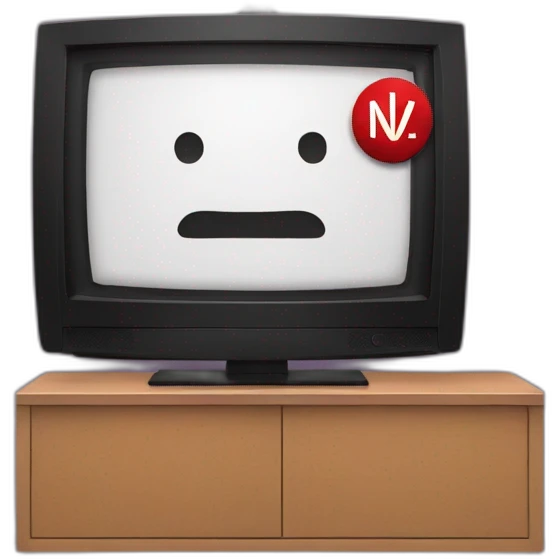 Netflix on a tv screen emoji