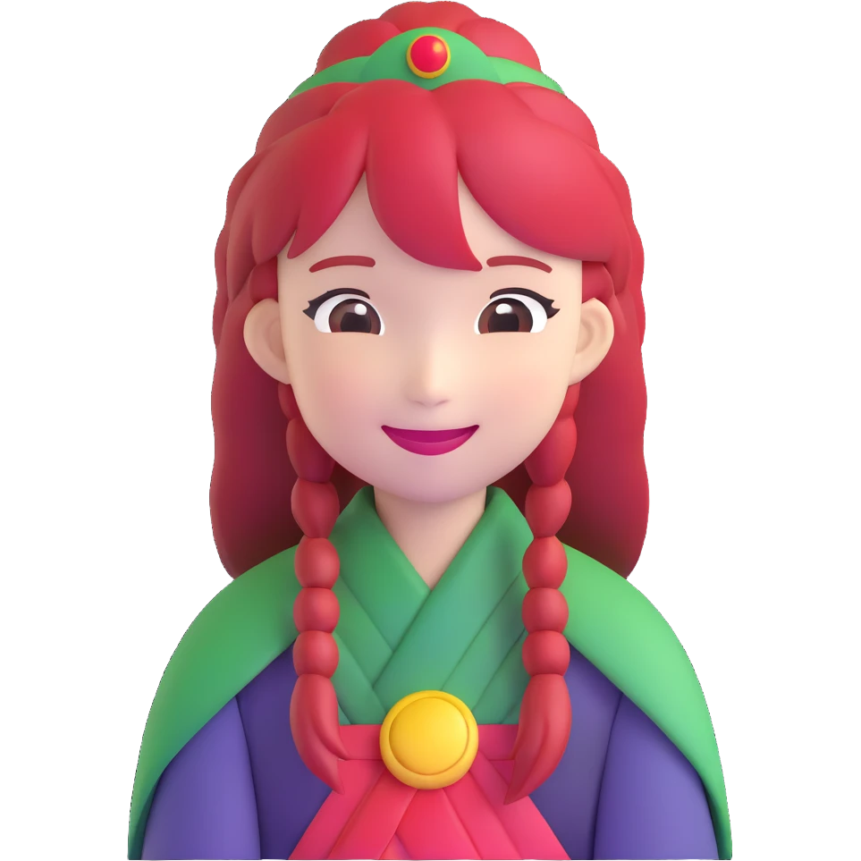 Hong Meiling smiling emoji