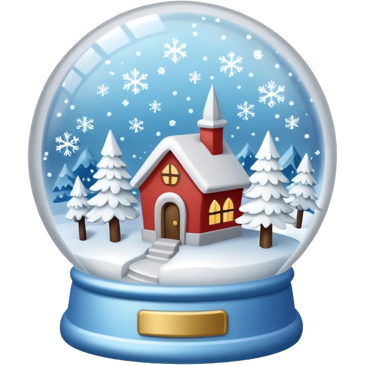 White Snow Gloebe emoji