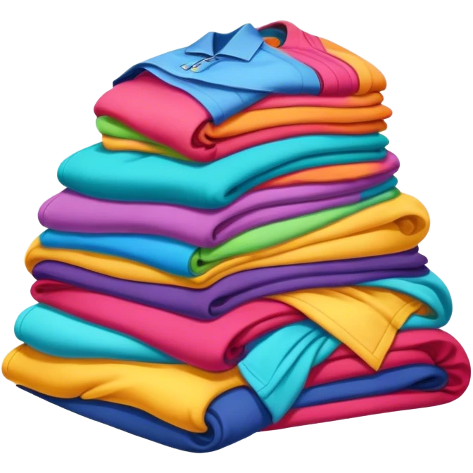 pile of colorfull clothes emoji