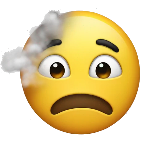 Face with steam blowing from nose emoji