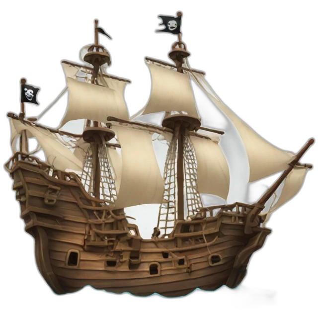 big pirate ship emoji