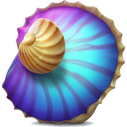 Shell with disco ball  emoji