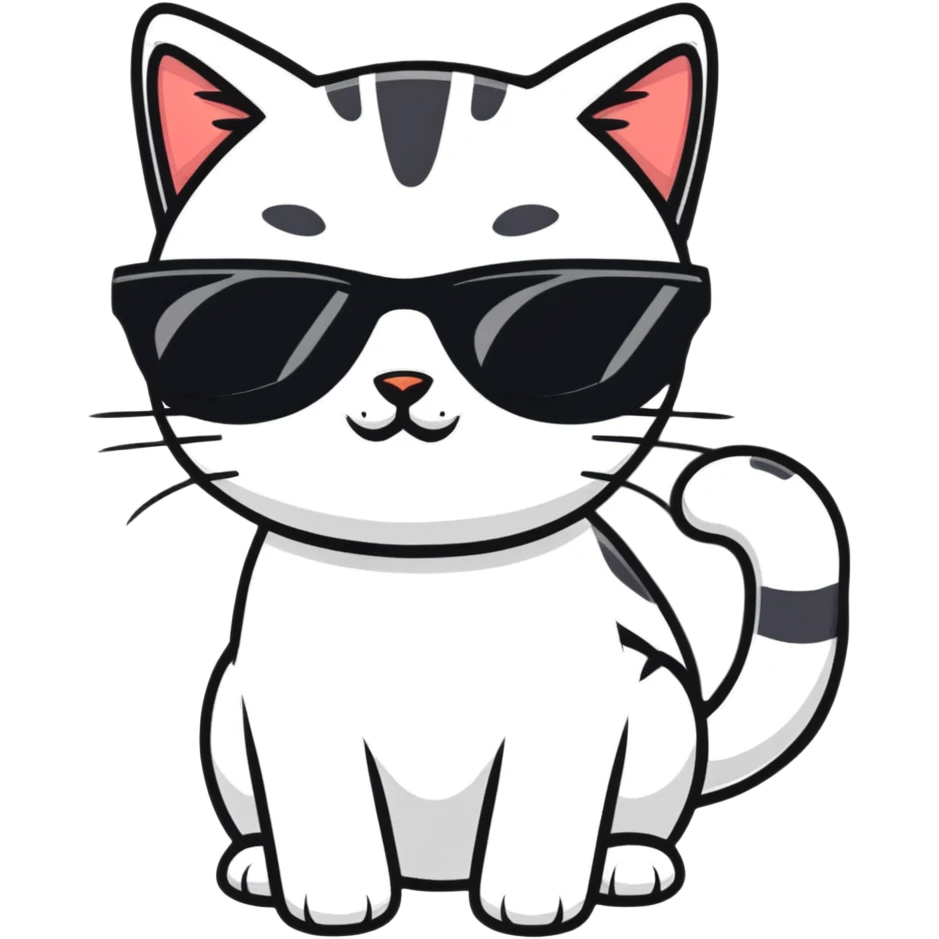 cat wearing sunglasses emoji