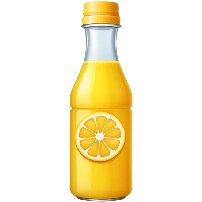 Yellow juice bottled emoji
