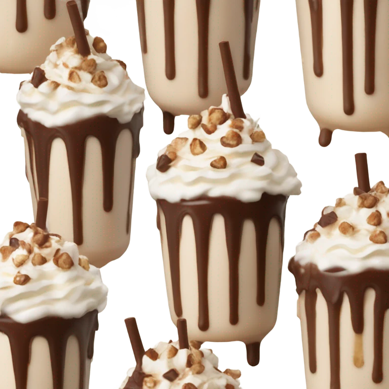 Hazelnut milkshake emoji