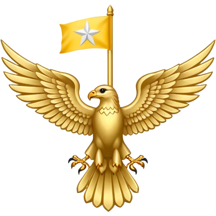 Faravahar Gold with white flag as a background emoji