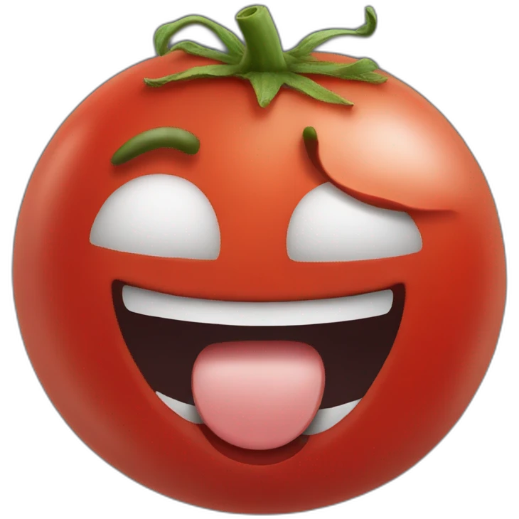 Tomate riendo emoji