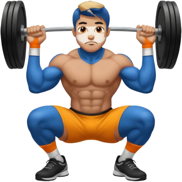 Guy squatting emoji