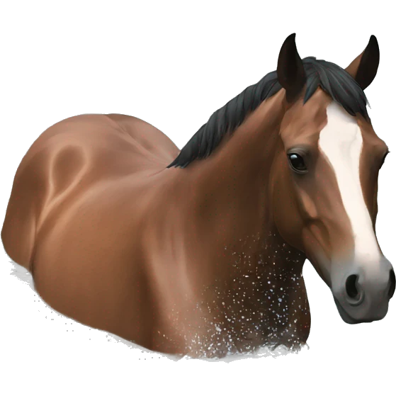 horse swimming emoji