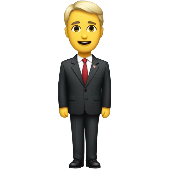 Político de terno emoji