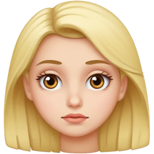 girl rolling eye emoji