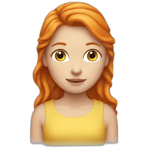 ginger girl emoji