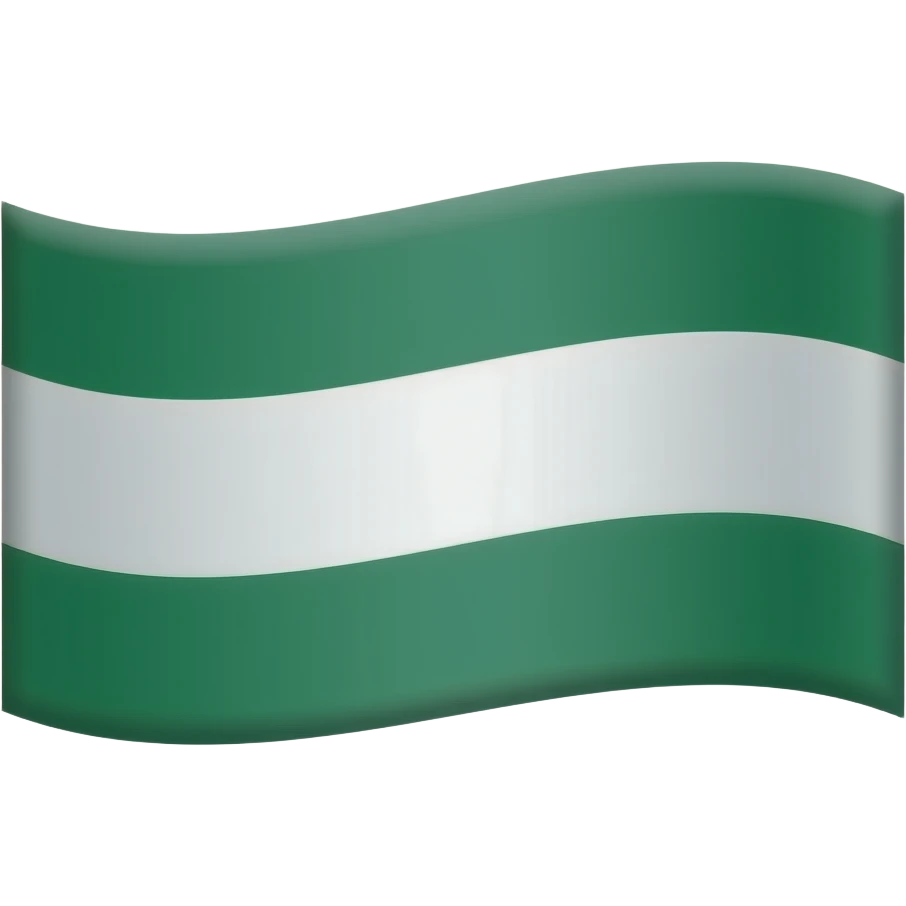 bandera de andalucia verde arriba i abajo i blanca en medio emoji