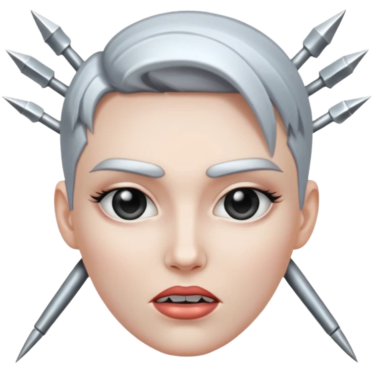 a face with nails emoji