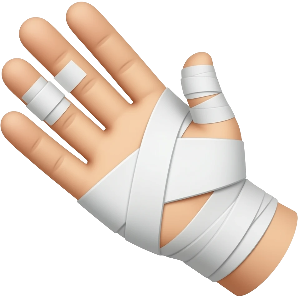 bandaid in hand emoji
