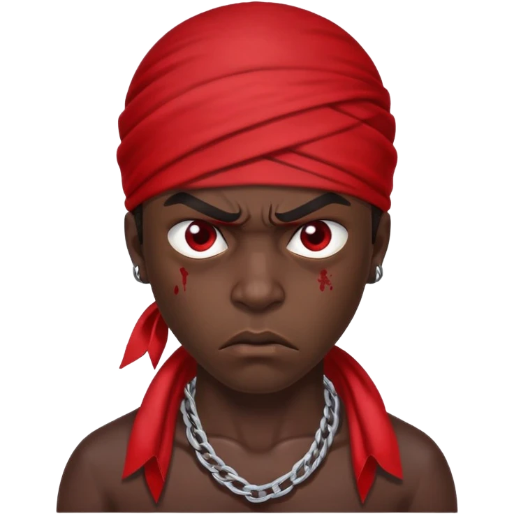 Blood gang member emoji