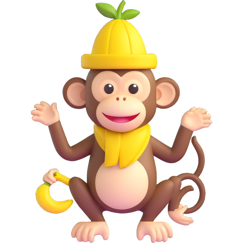 banana monkey emoji