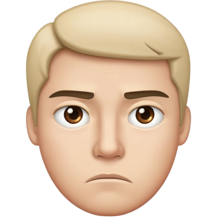 straight face while looking annoyed  emoji