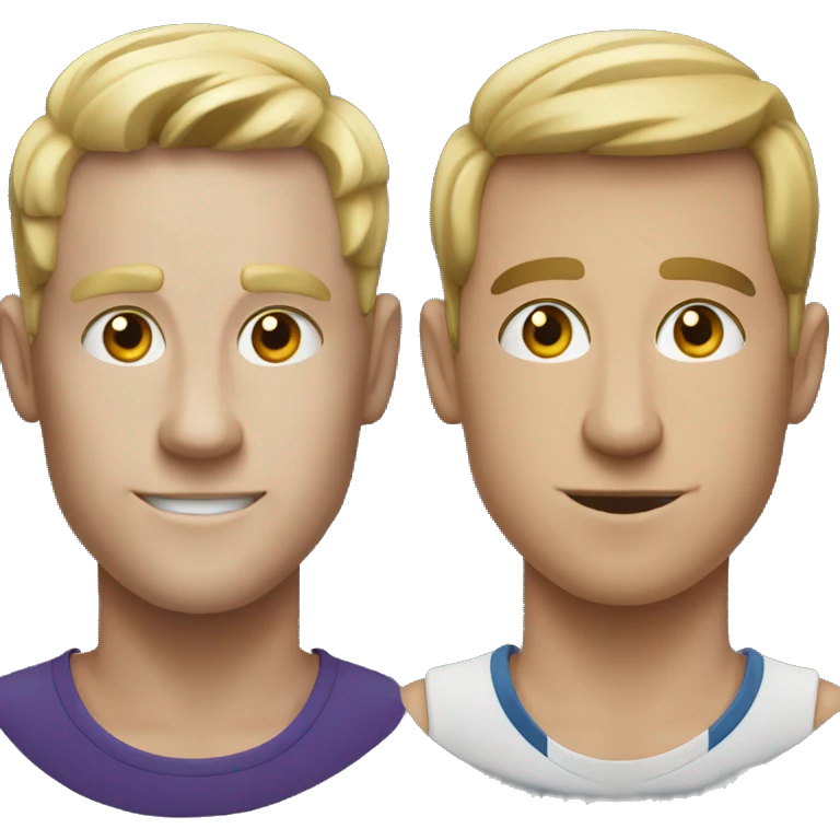 two guys competing emoji