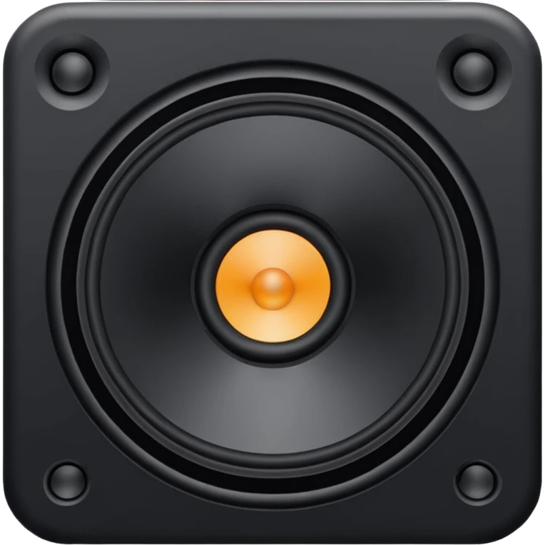 Parlante negro emoji