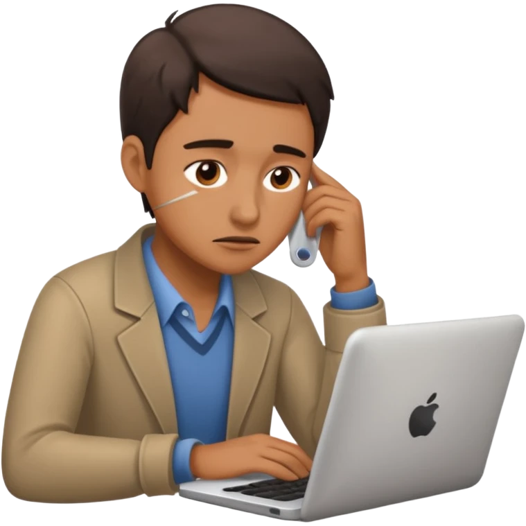 A person working with no pay emoji