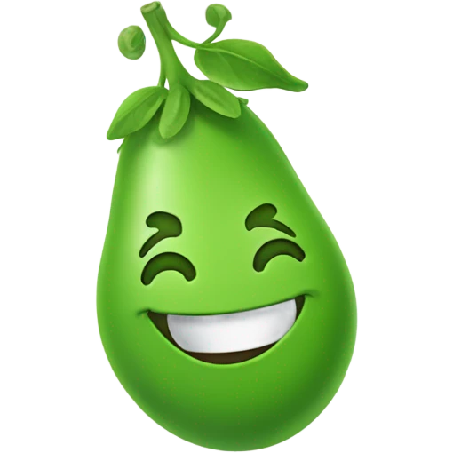 Smiley pea emoji