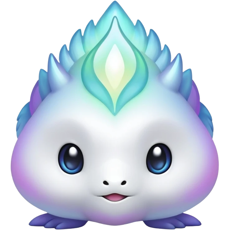  Iridescent white pale fakemon-creature  emoji
