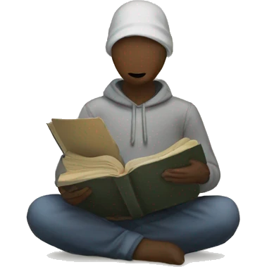 anonymous storyteller with book emoji