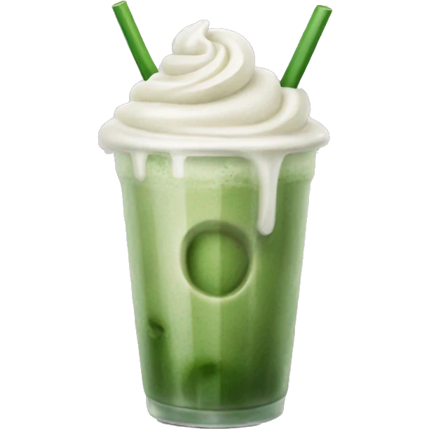 iced matcha latte emoji